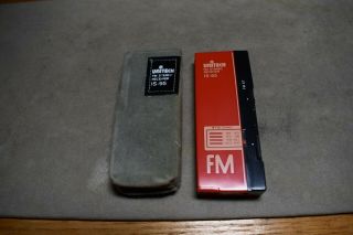 Vintage Unitech IS - 95 FM Stereo Receiver Mini Pocket Radio w/Soft Case Rare Aiwa 2