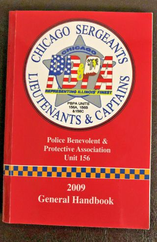 Chicago Police Sergeants,  Lieutenants & Captains 2009 Handbook - Rare Find
