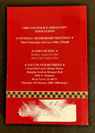 Chicago Police Sergeants,  Lieutenants & Captains 2009 Handbook - RARE FIND 3