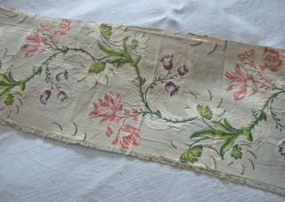 Length Of Antique 18thc French Silk Damask