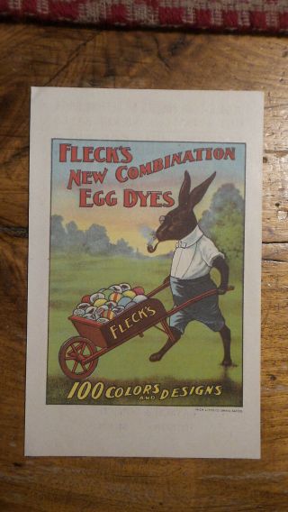 Antique Advertising Card Fleck 