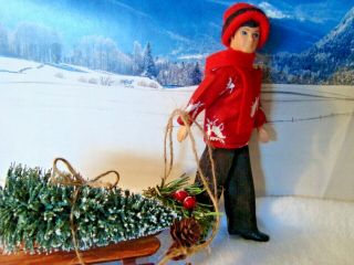 Vintage Topper Dawn Gary Doll Outfit Bring The Christmas Tree.  Version 2 Moose