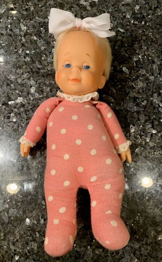 Vintage 1964 Mattel Drowsy 14” Pull String Doll (mute) Adorable