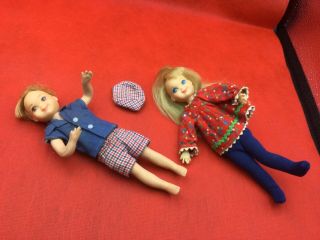 Vintage Japan Mattel Tutti And Todd Doll Barbie Family Bendable Japan Shoes