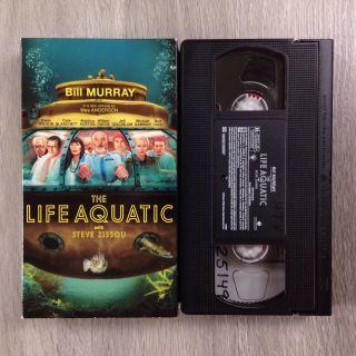 The Life Aquatic With Steve Zissou Vhs 2005 Wes Anderson Bill Murray Rare