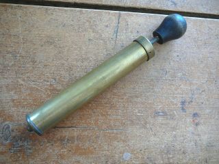 Coleman Gas Iron Lamps Lanterns - Antique Brass Wood Knob Pressure Pump - Vg