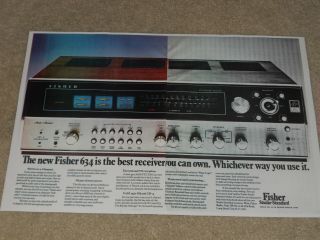 Fisher Quad 634 Receiver Ad,  1979,  2 Pages,  Article,  Info,  Rare Ad