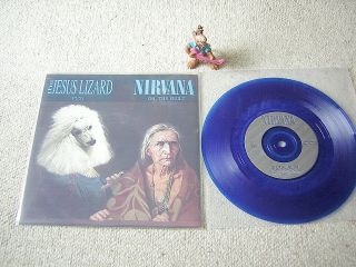 Jesus Lizard Puss / Nirvana Oh The Guilt Rare 1993 Blue Vinyl 7 " W/ps Touch & Go
