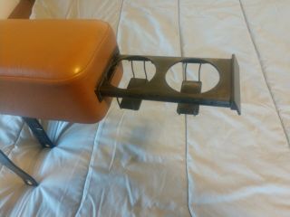 Rare Oem Volvo 240 242 244 245 Brown Center Armrest With 2 Two Cup Holders