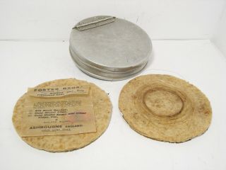 Vintage Wheatley Alloy Circular Cast Fly Fishing Box - Retailed For Carter & Co