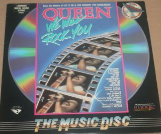 Queen Laserdisc We Will Rock You The Music Disc Rare Great Shape