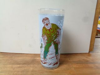 Rare Vintage 1963 Anchor Hocking Universal Pictures Wolfman Monster Glass (sa)