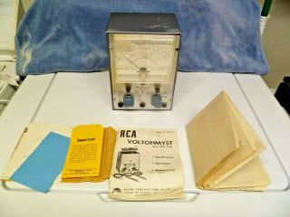 Vintage Rca Voltohmyst Type Wv - 77e W Instructions,  Assembly Guide