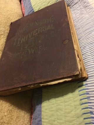 1892 Antique Book Rand,  Mcnally & Co.  
