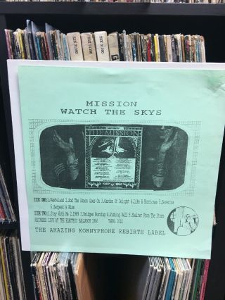 The Mission Watch The Sky Extremely Rare Vinyl Limited Edition Of 100