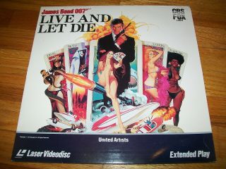 Live And Let Die Laserdisc Very Rare James Bond Roger Moore
