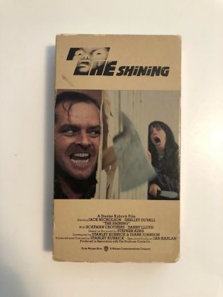 The Shining Vhs Rare Warner Variant Cover
