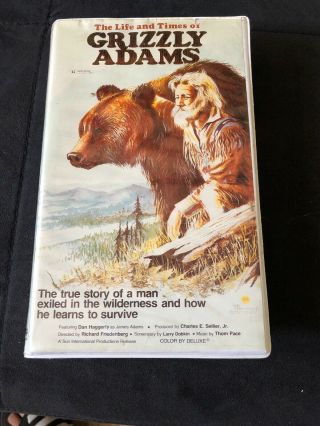 The Life And Times Of Grizzly Adams (1974) Rare Big Box United Home Video - Vhs