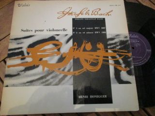 Rare Ed1 Henri Honegger J.  S.  Bach Suite 1 & 2 Valois Mono Mb 422 France