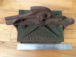 Antique Vintage Speedball Letterpress Printing Press Cast Iron