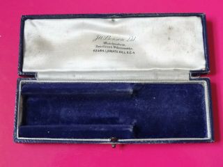 Vintage J.  W.  Benson Ltd Watchmakers Ludgate Hill Blue Empty Wristwatch Box