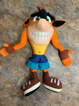 Crash Bandicoot Plush Stuffed Animal Toy Universal Studios Play By Play 2001