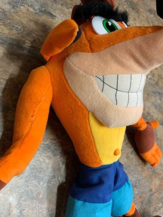 Crash Bandicoot Plush Stuffed Animal Toy Universal Studios Play By Play 2001 2