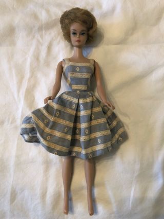 Vintage Tm Midge 1962 Barbie 1958 By Mattel Patented Bubble Cut Doll,  Japan