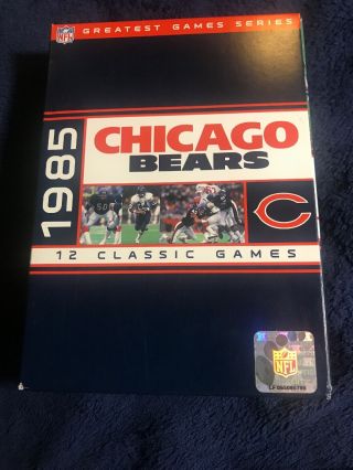 Chicago Bears Greatest Games Series 1985 Suber Bowl Team 12 Dvds Very Very Rare
