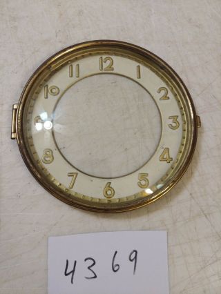 Antique German Welby Art Deco Tambour Mantle Clock Dial & Bezel & Glass