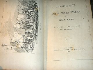 RARE 2 vols.  1858 John L.  Stephens 