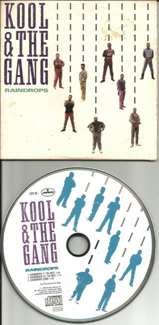 Kool & The Gangs Raindrops W/ 2 Rare Remixes And Dub Promo Dj Cd Single 1989