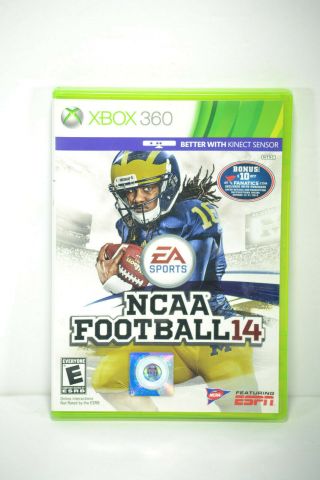 Ncaa Football 14 (microsoft Xbox 360,  2013) Rare Game