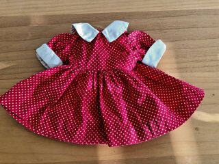 Vintage 1950’s Terri Lee 16” Doll Red School Dress
