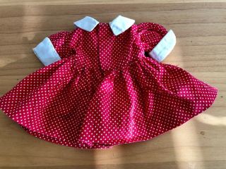 Vintage 1950’s TERRI LEE 16” Doll RED SCHOOL DRESS 2