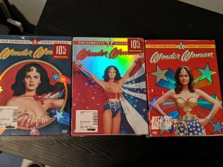 Wonder Woman - The Complete Seasons 1 - 3 (dvd,  2005) 2,  3 Euc Rare