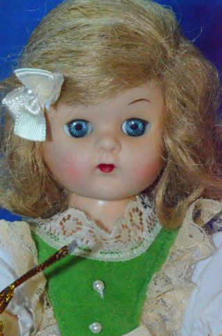 Vintage 8 " Virga Walker Doll " Christmas Party " Slw Ml (ginny Friend)