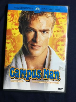 Campus Man (dvd 2003) 1987 Comedy Classic Morgan Fairchild Rare Oop Usa Region 1