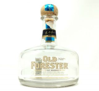 Rare 2015 Old Forester Birthday Bourbon Bottle Kentucky Whiskey Advertising