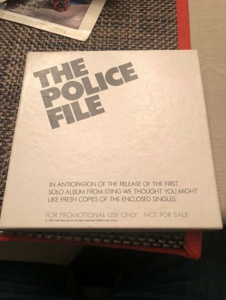 The Police File - Promo Box Set Five 45s Sting Stewart Copeland Rare