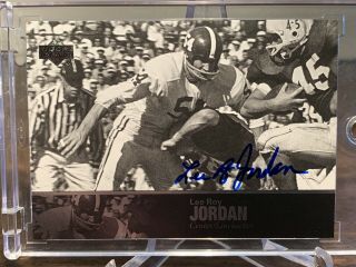 2011 Ud College Football Legends Lee Roy Jordan Alabama Auto Autograph Sp Rare