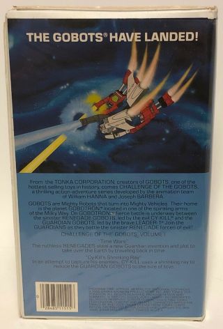 CHALLENGE OF THE GOBOTS VOLUME 1 RARE VHS CLAMSHELL 1985 Vintage 3