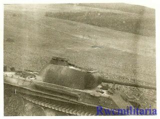Rare Us Soldier View German Pzkw.  V Panther Panzer Tank Ko 