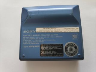 Sony MZ - R700 Minidisc recorder/player blue with 4 discs very rare woow 3