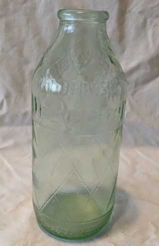 Rare 6oz " Grenade " Dr.  Pepper Glass Bottle Vintage 1960 