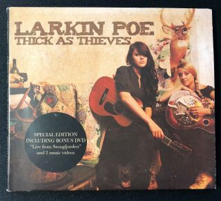 Rare And Oop Larkin Poe / Thick As Thieves — 7 - Track Cd,  14 - Trk Dvd