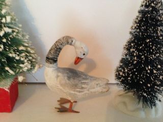 Antique German Christmas Putz Goose