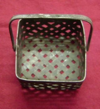 Vintage - India - Hand Forged - Hand Crafted - Small Metal Basket