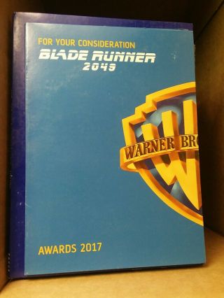 Blade Runner 2049 Fyc Awards Consider 2017 Limited Rare Promo Complete Feature