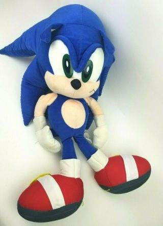 Giant 30 " Sonic The Hedgehog Plush Very Rare Toy Network Collectible Huge Giant